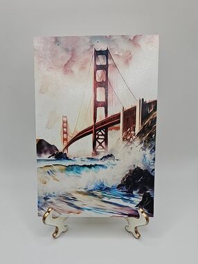 4x6 Golden Gate Bridge‎ Travel Fantasy Art Print
